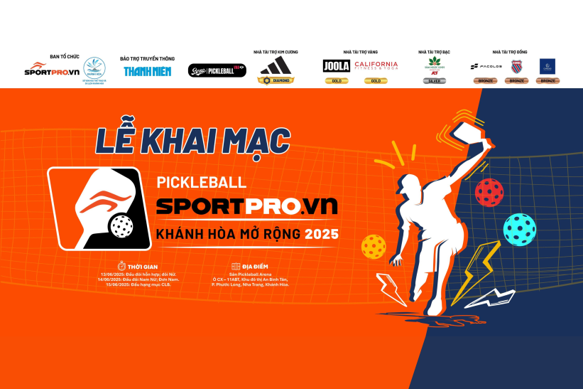 GIẢI PICKLEBALL SPORTPRO.VN – KHÁNH HÒA MỞ RỘNG 2025